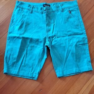 Men's size 36 Aeropostale teal color shorts